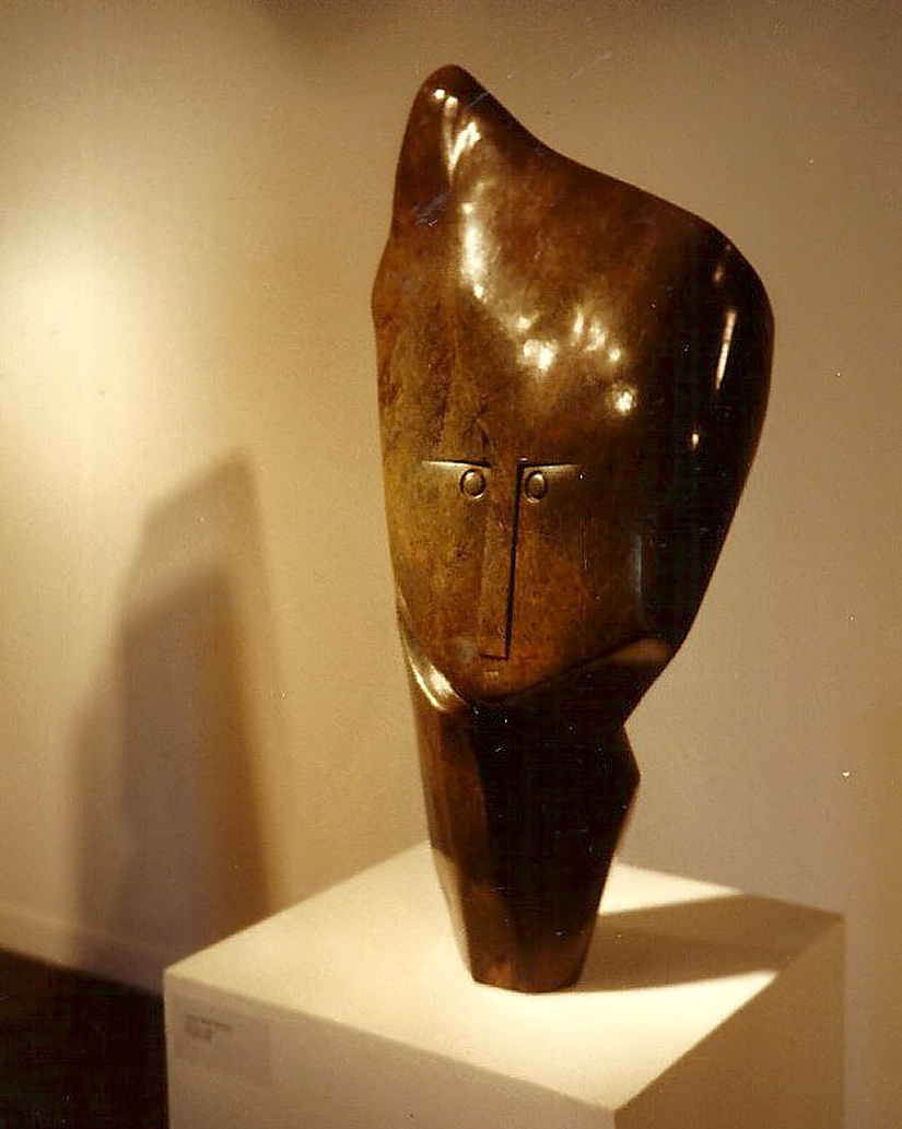 Sculpture de Henry Munyaradzi, qui m'appartient : Wise man,1990